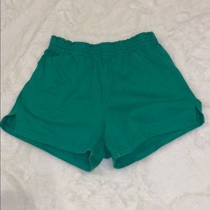 Kids large green Soffe Shorts